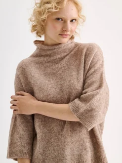 ALINA neulepusero - vaaleanruskea