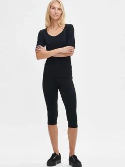 BASIC 3/4-leggingsit - musta