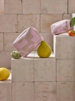 KALLIO MINI kosmetiikkalaukku - beige-vaaleanpunainen