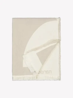 KALLIO torkkupeitto - beige-valkoinen