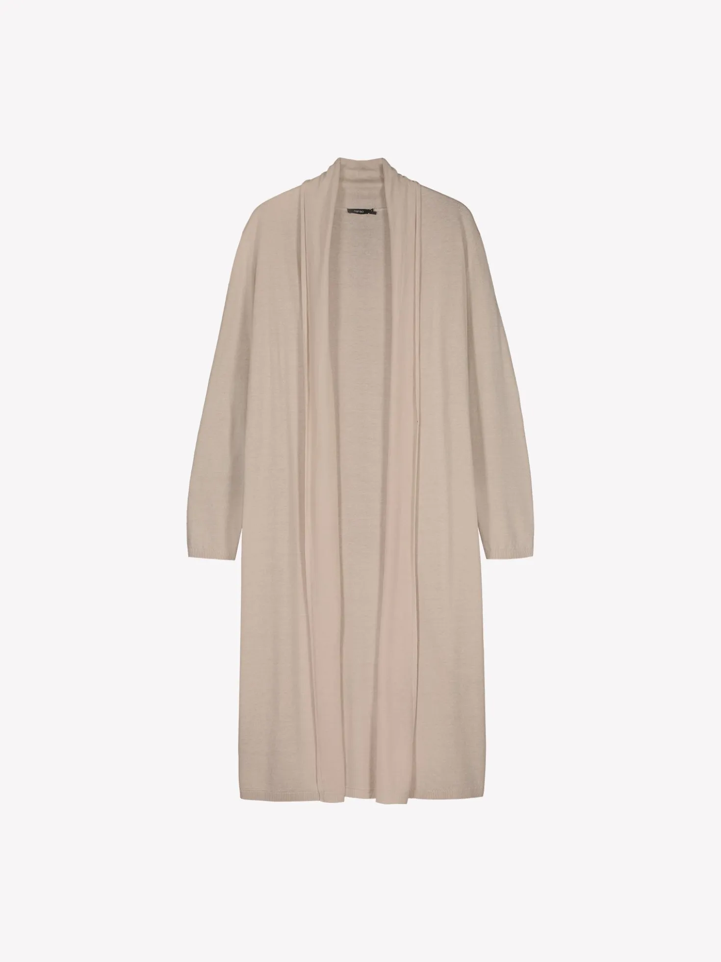 KARINA pitkä neuletakki - vaalea beige