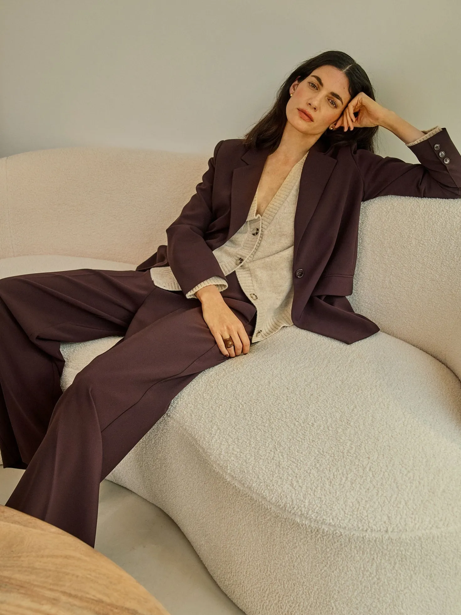 LANA oversize neuletakki - beige
