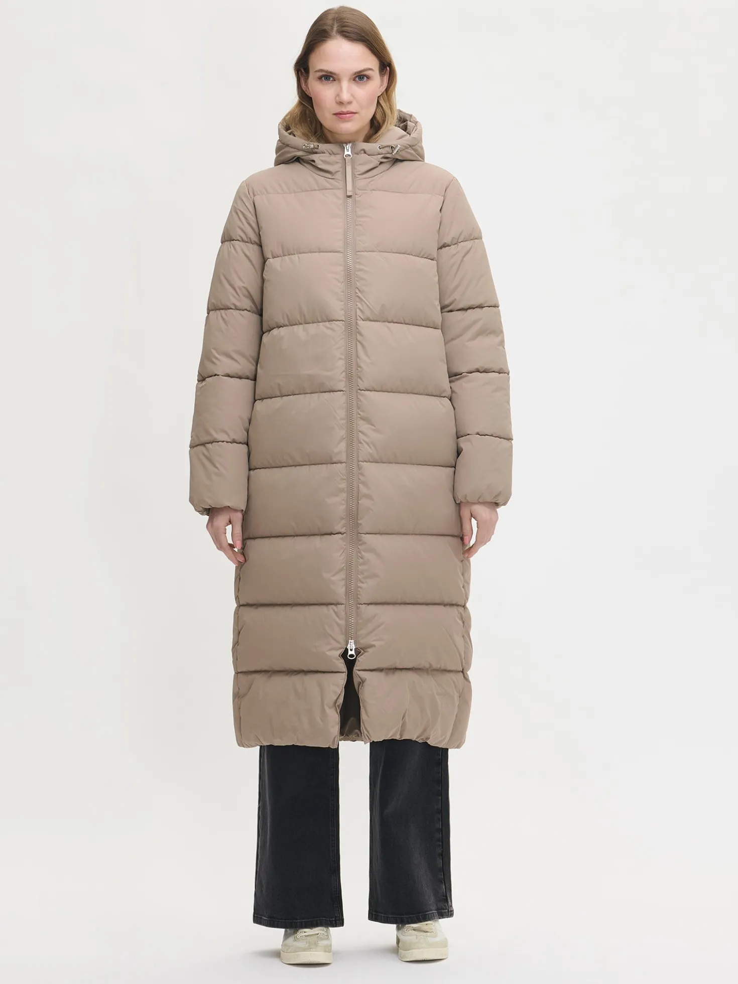 LUMI pitkä toppatakki - beige